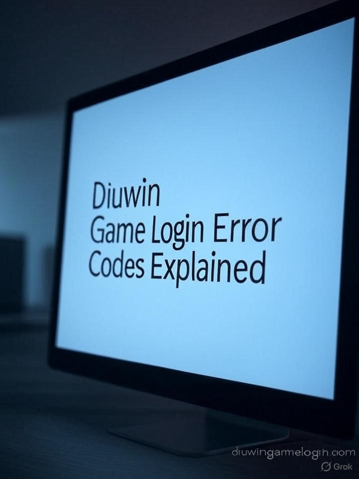 Diuwin Game Login Error Codes Explained